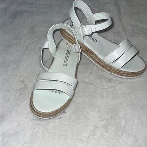 White Kids Sandals